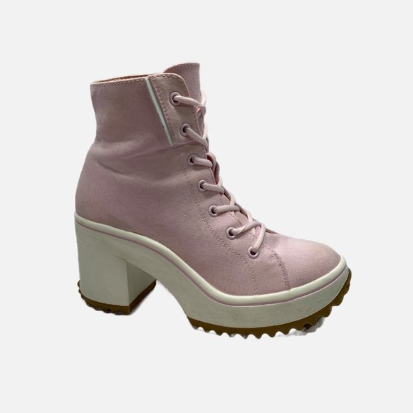 MIA BRITTNEE Pastel Pink Platform all star Sneakers 7.5 - Picture 1 of 15